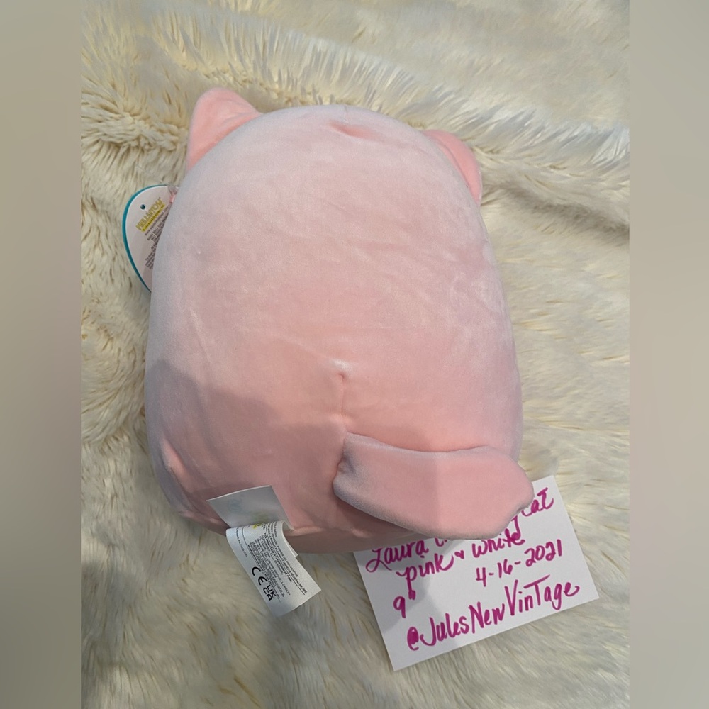 ❌SOLD ❌‼️💗TABBY CAT💗Laura the Pink Kitty 🐱 SQUISHMALLOW - Picture 7 of 11